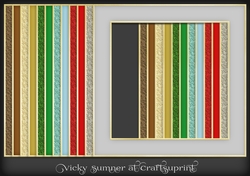 Christmas Foil Gold Edged Frame