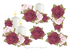 Autumn Rose Candle Step by Step