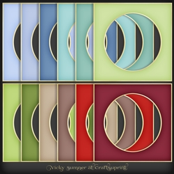Christmas 4 Colour Match Circle Aperture Frame