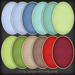 Christmas 4 Textured Oval Mat