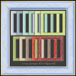 Christmas 4 Tree and Swirl Frame