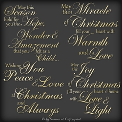Christmas Sentiment Gold