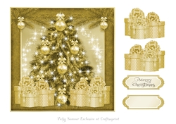 Gold Christmas Quick Card