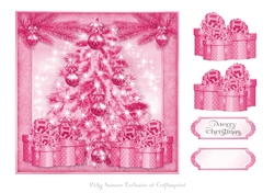 Pink Christmas Quick Card