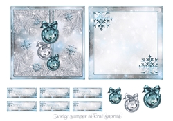 Sparkle Blue 5x5 Quick Card