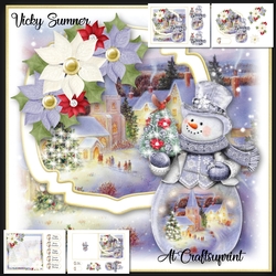 Mr Snowman 4 Mini Kit PLUS a 5x5 inch Cut and Fold Card
