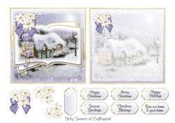 Christmas Cottage 2 5x5 inch Quick Card