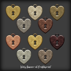 Metal Heart Charm
