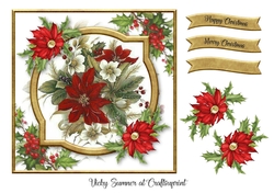 Vintage Poinsettia Bouquet