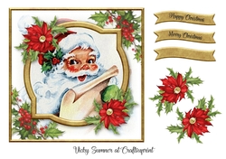 Vintage Jolly Santa