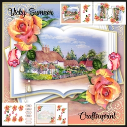 Country Cottage Open Book