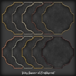 Metal Edged Chalk Board Effect Mat