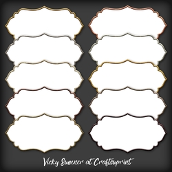 Metal Edged White Tag