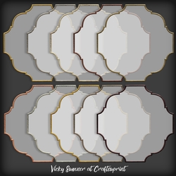 Metal Shaped 50% Transparent Mat