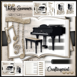 Piano Open Book