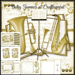 Brass Instruments Open Book
