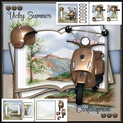 Wild Ride Bronze Scooter Open Book