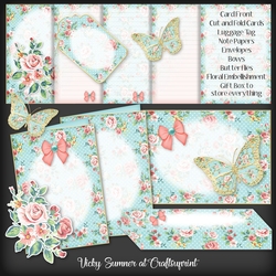 Shabby Rose Stationary Set