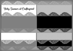 Monochrome Lace Borders PNG