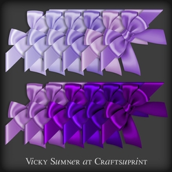 Purple Hues Corner Bow Wrap