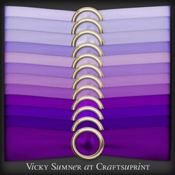 Purple Hues Ribbon and Pearl Wrap
