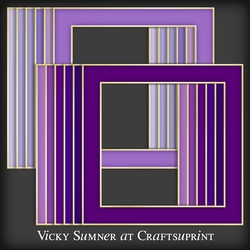 Purple Hues Square Frame