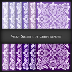 Purple Hues Lace Panel 1