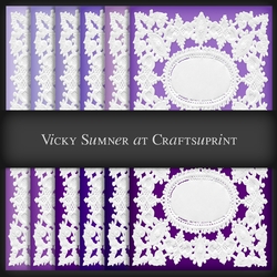 Purple Hues Lace Panel 2