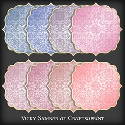 Sugar Plum Damask Mat 3 PNG
