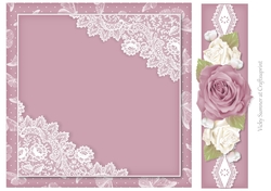 Sugar Plum Butterflies, Lace and Roses 5