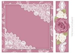 Sugar Plum Butterflies, Lace and Roses 6
