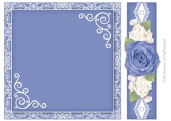 Sugar Plum Damask, Lace and Roses 2
