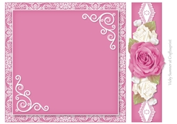 Sugar Plum Damask, Lace and Roses 4