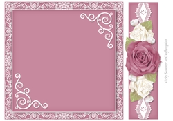 Sugar Plum Damask, Lace and Roses 6