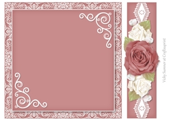 Sugar Plum Damask, Lace and Roses 7