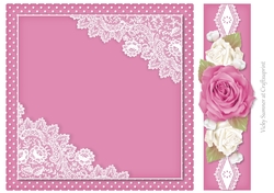 Sugar Plum Polka Dot, Lace and Roses 4