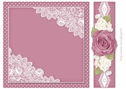 Sugar Plum Polka Dot, Lace and Roses 6
