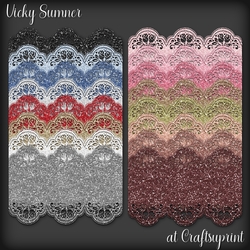 Glitter Rose Border 1