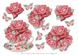Cup of Flowers Step by Step 1