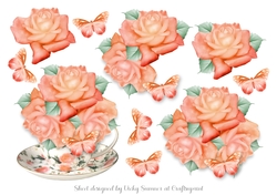 Cup of Flowers Step by Step 4