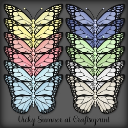 Macaroon Pearl Butterfly