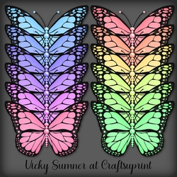 Pastel Pearl Butterfly