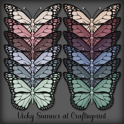 Soft Spring Pearl Butterfly