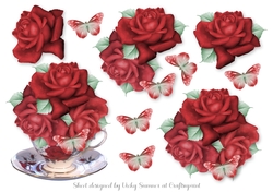 Cup of Flowers Step by Step 6