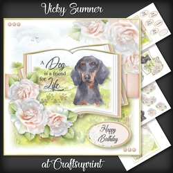 A Dog is a Friend for Life...Miniature Dachshund