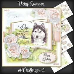 A Dog is a Friend for Life...Husky