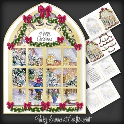 Christmas Arched Window 1