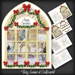 Christmas Arched Window 2