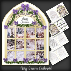 Christmas Arched Window 3