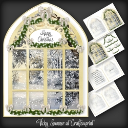 Christmas Arched Window 4